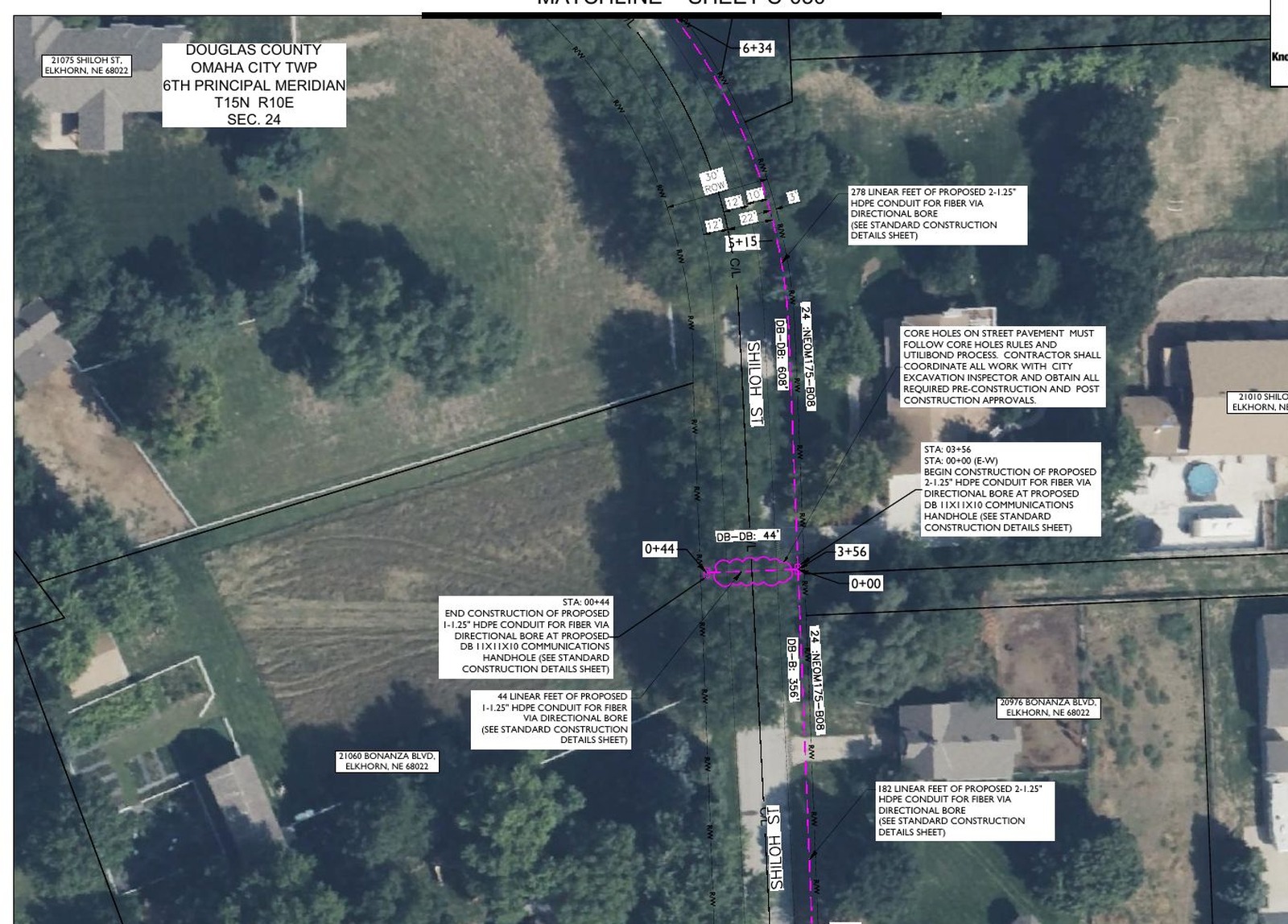 Metro permit layout sample