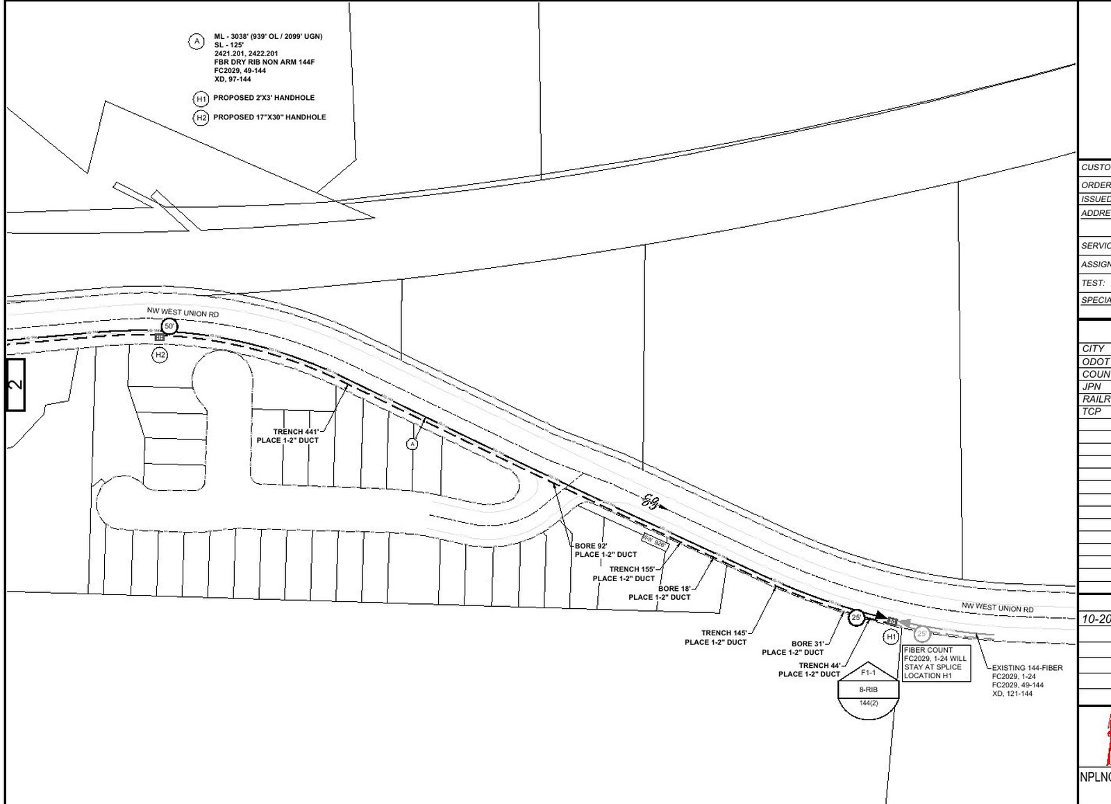 Middle mile route design sample